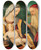 Triptych art skateboard deck of Vittore Carpaccio And Benedetto Carpaccio The Madonna And Child With Saint John The Baptist And Saint Jerome by Vittore Carpaccio And Benedetto Carpaccio