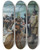 Triptych art skateboard deck of Hugo Birger The Scandinavian Artists Lunch At Caf Ledoyen Paris Varnishing Day 1886_2 by Hugo Birger (1854-1887)