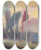 Triptych art skateboard deck of Zolo Palugyay Tall Trees On The Edge Of The Forest by Zolo Palugyay (1898-1935)