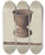 Triptych art skateboard deck of Ralph Morton Mortar And Pestle by Ralph Morton