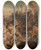 Triptych art skateboard deck of Nicaise De Keyser Charles V Frees The Slaves In Tunis_1 by Nicaise De Keyser (1813-1887)
