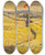 Triptych art skateboard deck of Jos De Martn Simn Campos Segados Paisaje Etapa Vasca by Jos de Martn Simn (1940)