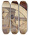 Triptych art skateboard deck of John White Alexander Egyptian Hieroglyphics Mural In Evolution Of The Book Series by John White Alexander (1856-1915)