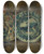 Triptych art skateboard deck of Willem Linnig The Younger Pots And Dishes by Willem Linnig the Younger (1842-1890)