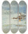 Triptych art skateboard deck of Archibald Thorburn Arnacle Geese by Archibald Thorburn (1860-1935)