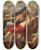 Triptych art skateboard deck of Follower Of Peter Paul Rubens The Abduction Of Proserpina_2 by Follower Of Peter Paul Rubens (1577-1640)
