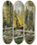 Triptych art skateboard deck of Ferdinand Engelmller Bhmerwald_2 by Ferdinand Engelmuller (1867-1924)