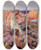 Triptych art skateboard deck of Maurice Denis Ulysses With Calypso by Maurice Denis (1870-1943)