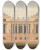 Triptych art skateboard deck of James Wyatt Design For An Unidentified Country House by James Wyatt (1746-1813)