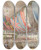 Triptych art skateboard deck of Nicholas Chevalier Sketch Of The Performance Played On Board Hms Galatea The Audience Seen From The Stage by Nicholas Chevalier (1828-1902)