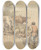 Triptych art skateboard deck of Robert Hills Drove Of Sheep And Cows by Robert Hills (1769-1844)