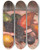 Triptych art skateboard deck of Emile Bernard Nature Morte Aux Fruits by Emile Bernard (1868-1941)