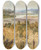 Triptych art skateboard deck of Nicholas Chevalier The Upper Rangitikei by Nicholas Chevalier (1828-1902)