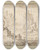 Triptych art skateboard deck of Tobias Verhaecht Rocky Landscape Withbridge by Tobias Verhaecht (1561-1631)