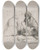 Triptych art skateboard deck of Jeanlouis Forain Rest On The Flight Into Egypt by Jean Louis Forain (1852-1931)