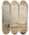 Triptych art skateboard deck of Henry Barlow Carter A Ship Off Whitby In A Storm by Henry Barlow Carter (1795-1867)