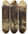Triptych art skateboard deck of Fernando Fader Caballos by Fernando Fader (1882-1935)