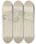 Triptych art skateboard deck of Jules Chadel Ontwerp Voor Een Haarkam by Jules Chadel (1870-1941)
