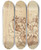 Triptych art skateboard deck of Benjamin West Characters In The Streets Of London by Benjamin West (1738-1820)