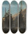 Triptych art skateboard deck of Jeanlon Grme Alpine Landscape The Handegg Switzerland by Jean-Lon Grme (1824-1904)