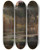Triptych art skateboard deck of Hugo Darnaut A Water Lily Pond At Dusk by Hugo Darnaut (1850-1937)