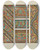 Triptych art skateboard deck of George Ashdown Audsley Polychromatic Decoration As Applied To Buildings In The Medival Styles Pl15 by George Ashdown Audsley (1838-1925)