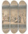 Triptych art skateboard deck of Thomas Rowlandson The Comforts Of Bath And Public Breakfast by Thomas Rowlandson (1756-1827)