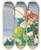 Triptych art skateboard deck of Umberto Brunelleschi Pche Miraculeuse by Umberto Brunelleschi (1879-1949)
