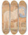 Triptych art skateboard deck of John Frederick Lewis Gray Mare And A Chestnut Foal by John Frederick Lewis (1805-1876)