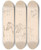 Triptych art skateboard deck of Sawrey Gilpin Study Of Horses Carrying Calves On Their Backs by Sawrey Gilpin (1733-1807)