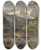 Triptych art skateboard deck of Theodor Von Hrmann Gosaumhle Mit Dachstein by Theodor Von Hormann (1840-1895)