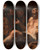 Triptych art skateboard deck of Luca Giordano Job And His Comforters by Luca Giordano (1634-1705)