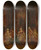 Triptych art skateboard deck of Adolphe Monticelli Persons In Louis Xv Costumes by Adolphe Monticelli (1824-1886)