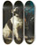 Triptych art skateboard deck of Franz Werner Von Tamm Still Life With Hunting Trophies And A Young Dog by Franz Werner Tamm (1658-1724)