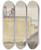 Triptych art skateboard deck of Marius Bauer Indirs Op Een Trap Aan De Ganges by Marius Bauer (1867-1932)