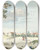 Triptych art skateboard deck of Aert Schouman Het Dorp Terheijden by Aert Schouman (1710-1792)