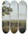 Triptych art skateboard deck of Thomas Jones View Of The Campi Flegrei From The Camaldolese Convent Near Naples by Thomas Jones (1742-1803)