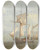 Triptych art skateboard deck of John Thomas Serres A Hoy And A Lugger With Other Shipping On A Calm Sea by John Thomas Serres (1759-1825)