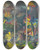 Triptych art skateboard deck of Arnold Peter Weiszkubnan Mountain Landscape by Arnold Peter Weisz-Kubnan (1898-1944)