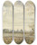 Triptych art skateboard deck of Thomas Shotter Boys Meadows With A Distant View Of Oxford by Thomas Shotter Boys (1803-1874)
