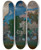 Triptych art skateboard deck of Jan Stanislawski Appletrees In Blossom by Jan Stanislawski (1860-1907)