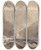 Triptych art skateboard deck of Thomas Sully Fishermen At A Mountain Stream by Thomas Sully (1783-1872)