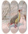 Triptych art skateboard deck of George Edward Lodge Sikhim Himalayan Blood Partridge by George Edward Lodge (1860-1954)