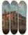 Triptych art skateboard deck of Aleksander Gierymski Motif From Venice by Aleksander Gierymski (1850-1901)