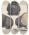 Triptych art skateboard deck of B Berndt Black Satin Bonnet by B Berndt
