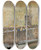 Triptych art skateboard deck of Jacek Malczewski Winter Landscape_1 by Jacek Malczewski (1854-1929)