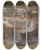 Triptych art skateboard deck of Isaac Israls Children In The Park by Isaac Israels (1865-1934)