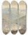Triptych art skateboard deck of Samuel Davis View Near Tassisudon Tashicho Dzong In Bhutan by Samuel Davis (1757-1819)