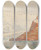 Triptych art skateboard deck of Tristram James Ellis Recherche Bay Spitzbergen by Tristram James Ellis (1844-1922)