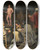 Triptych art skateboard deck of Michael Sweerts The Drawing Class by Michael Sweerts (1618-1664)